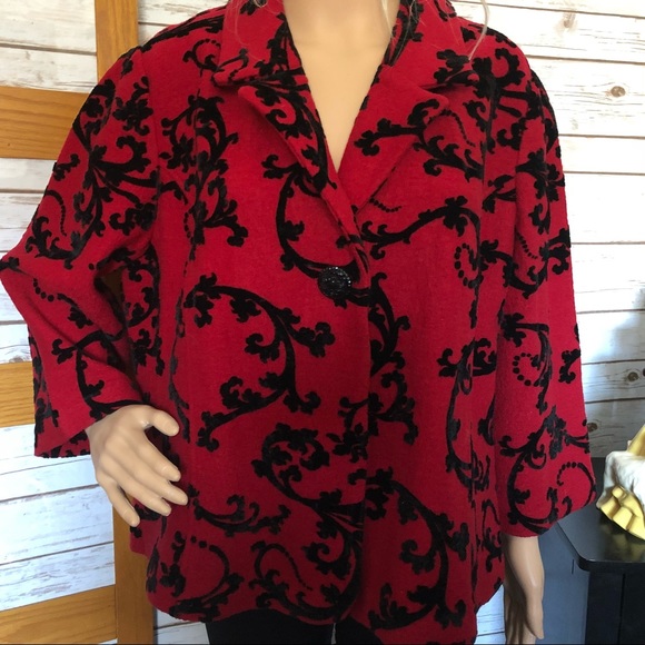 Coldwater Creek Jackets & Blazers - Coldwater Creek Flocked Sweater Jacket XL  NWT!